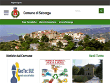 Tablet Screenshot of comuneseborga.it